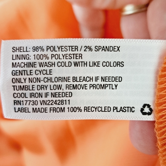 A New Day Two Tone Boho‎ Coral Tropical Flower Blouse - Picture 10 of 12